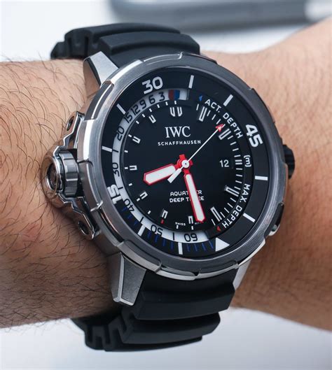 iwc aquatimer deep three replica|IWC Aquatimer Deep Three Depth Gauge Watch Hands.